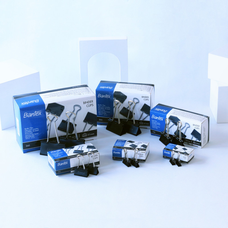 

[Terminal Stationery 01] Bantex Binder Clip / Penjepit Kertas 105 - 260 Classic Black