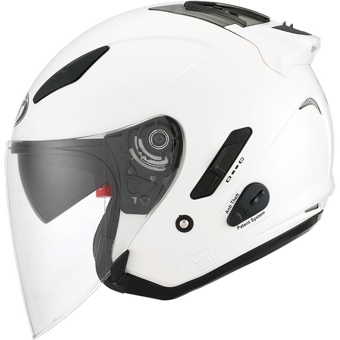 HELM KYT GALAXY SLIDE FLAT R SOLID - WHITE