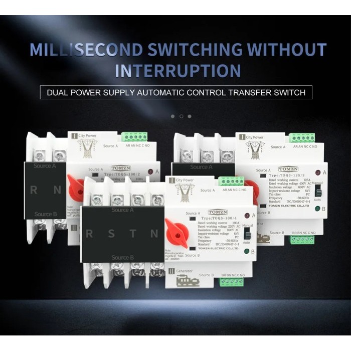 Ats Automatic Transfer Switch Saklar Selector Otomatis Genset Pln
