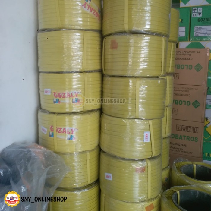 

Ready Stock Tali Strapping Band / Straping / Strapping Band Kuning 15Mm 8Kg Gozaly Cod