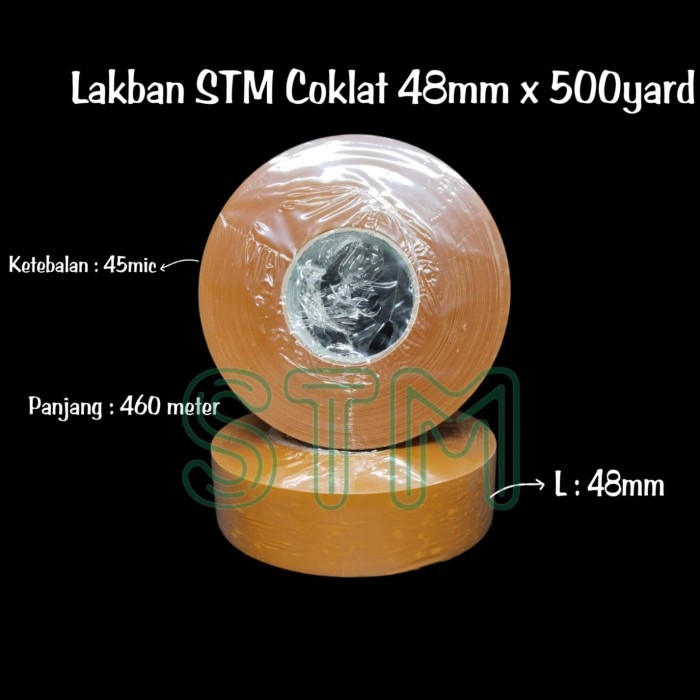 

Barang Terlaris Lakban Stm Jumbo 48Mm X 500Yard Full Opp Tape Kualitas Super Packing Aman