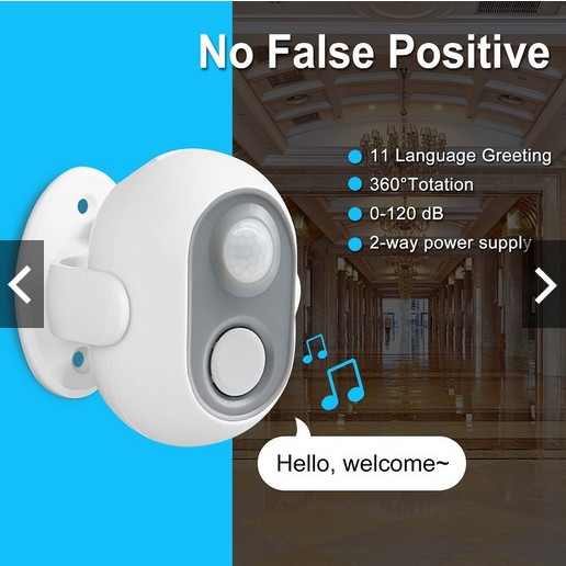 Bel Pintu Masuk Toko Lonceng Bel Alarm Detektor Sensor Gerak