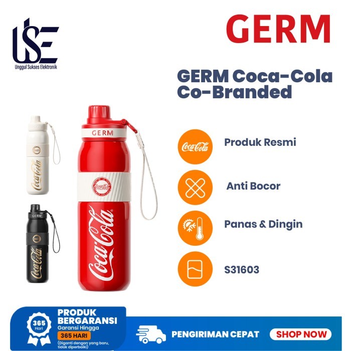 HOT SALE GERM Coca-Cola S31603 Cangkir Termos Baja Tahan Karat Cangkir Kopi Cangkir Termos Minuman