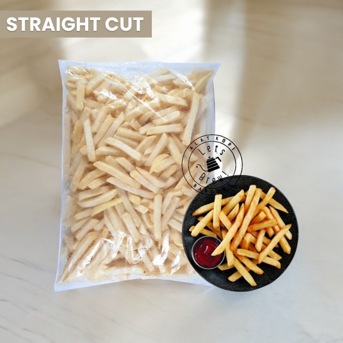 

French Fries Straight Cut Packing 2000Gr Frozen Food / Kentang Goreng Kemasan 2kg