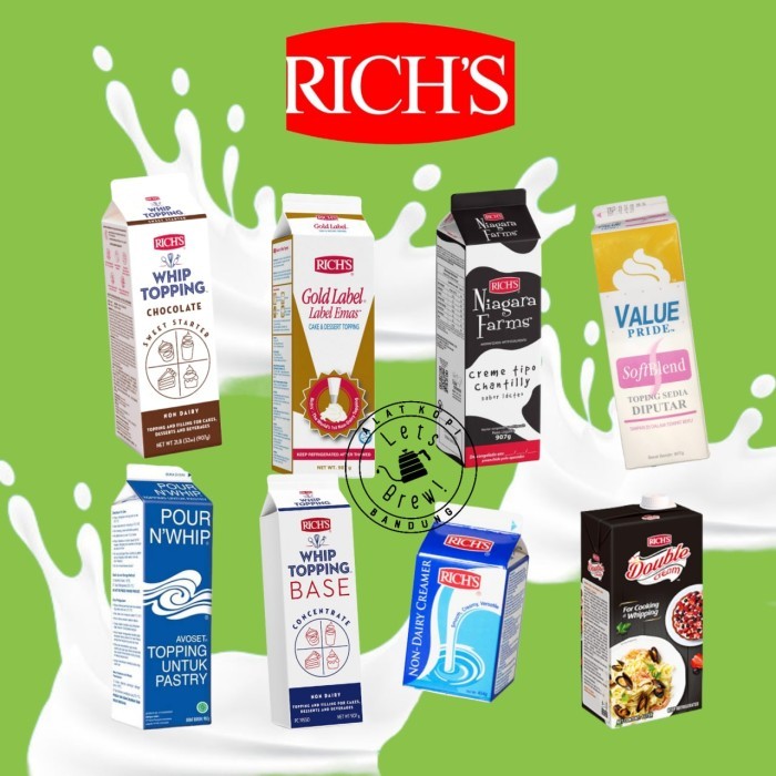

RICHS WHIPPING CREAM 907GR / RICHS WHIPING KRIM 907 GR