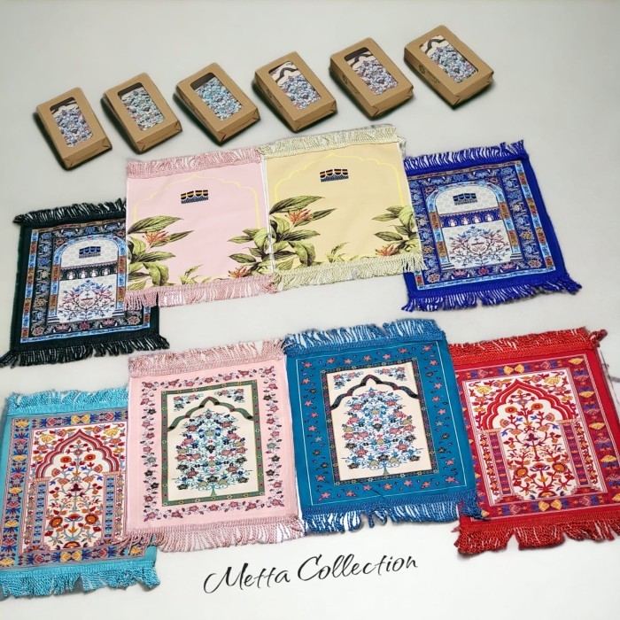 Sajadah Mini Suede Kanebo Muka Persegi Kecil Tipis Lembut Travel Terlaris