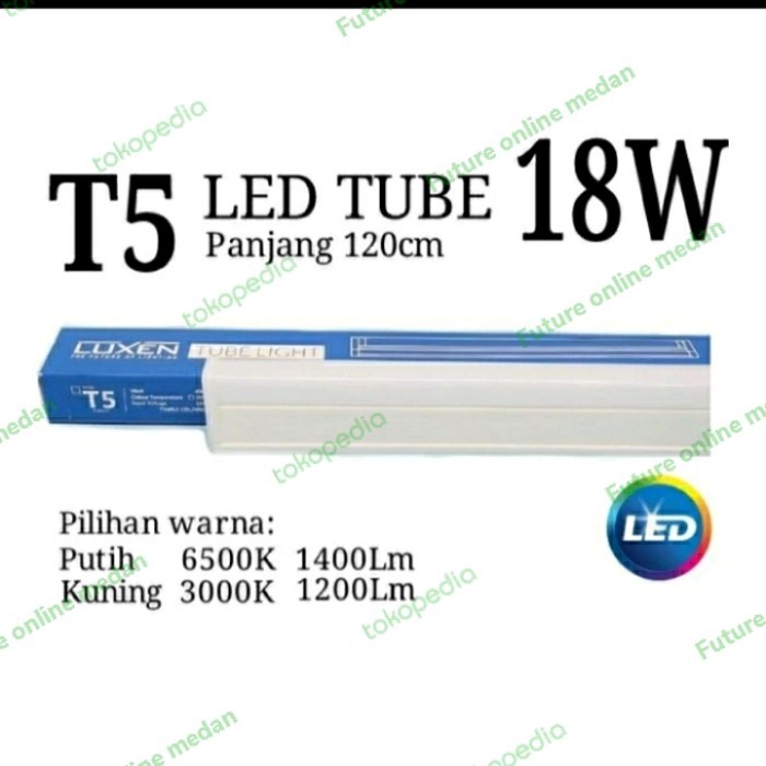 +%+%+%] Luxen/ kingled Lampu Tl T5 led tube set komplit 18w 12w 9w 4w garansi