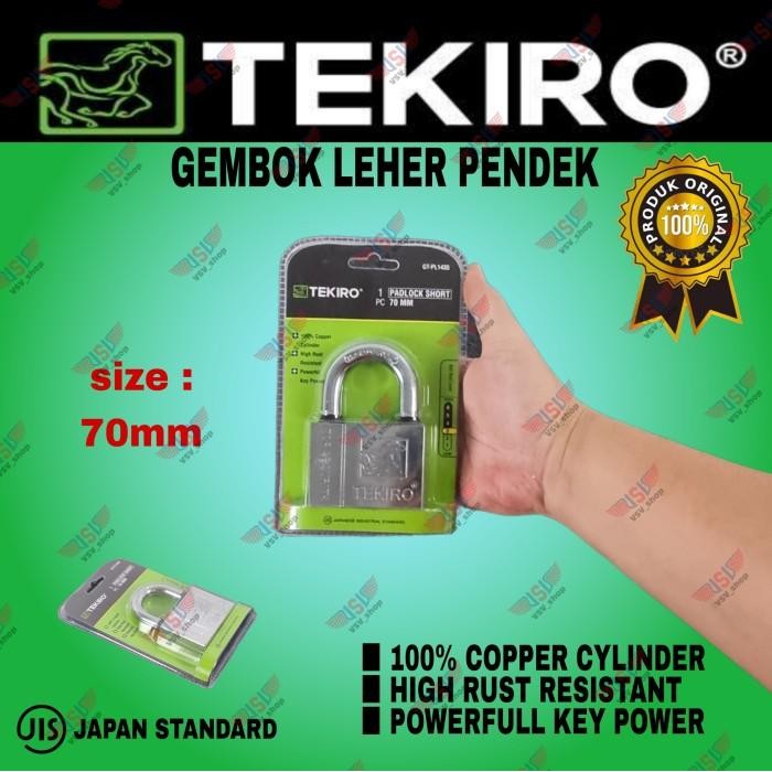 TEKIRO GEMBOK LEHER PENDEK KUNCI GEMBOK RUMAH ANTI MALING ANTI KARAT