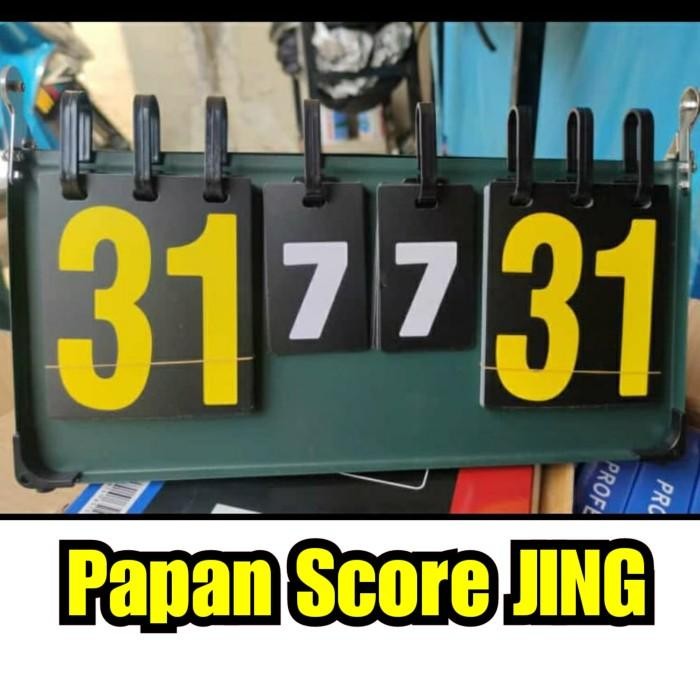 PAPAN SCORE JING PAPAN SKOR NILAI VOLI BADMINTON OLAHRAGA BULUTANGKIS