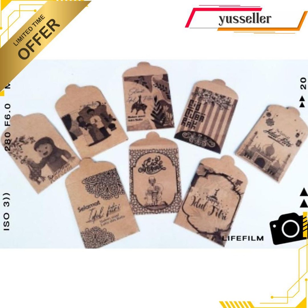 

( 1 Pak ) Angpau Lebaran Karakter / Amplop Permen Terlaris