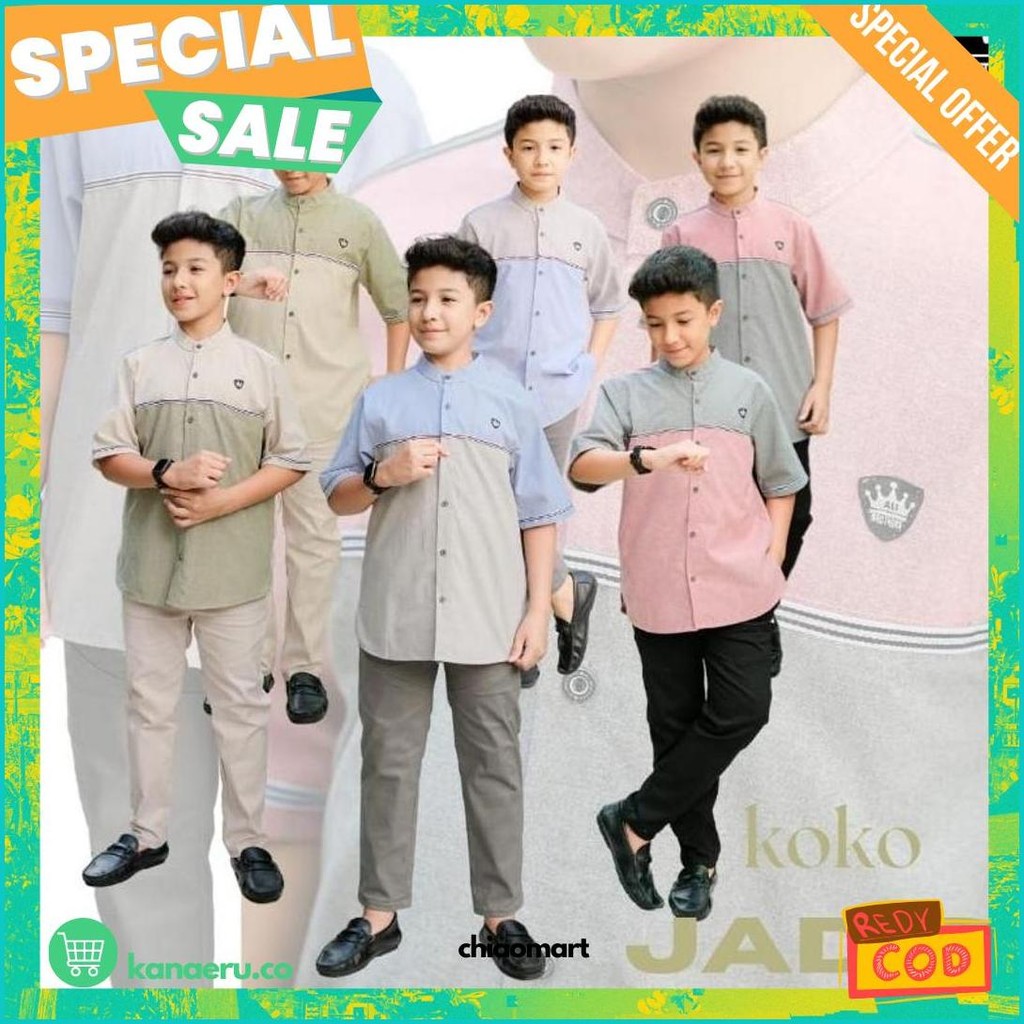 Setelan Koko Anak Remaja Setelan Koko Remaja Tanggung Jadid 4-20 Tahun Cod