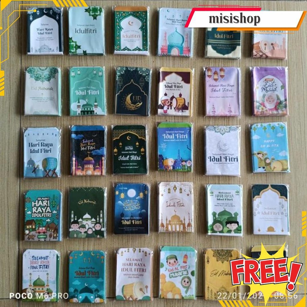 

100Pcs Amplop Lebaran Mini Siap Pakai Termurah Banget