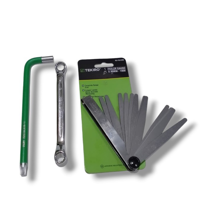 TERBARU Paket lengkap stel klep motor set 3pcs kunci stel klep T40 Tekiro + fuller 13 blade Tekiro +