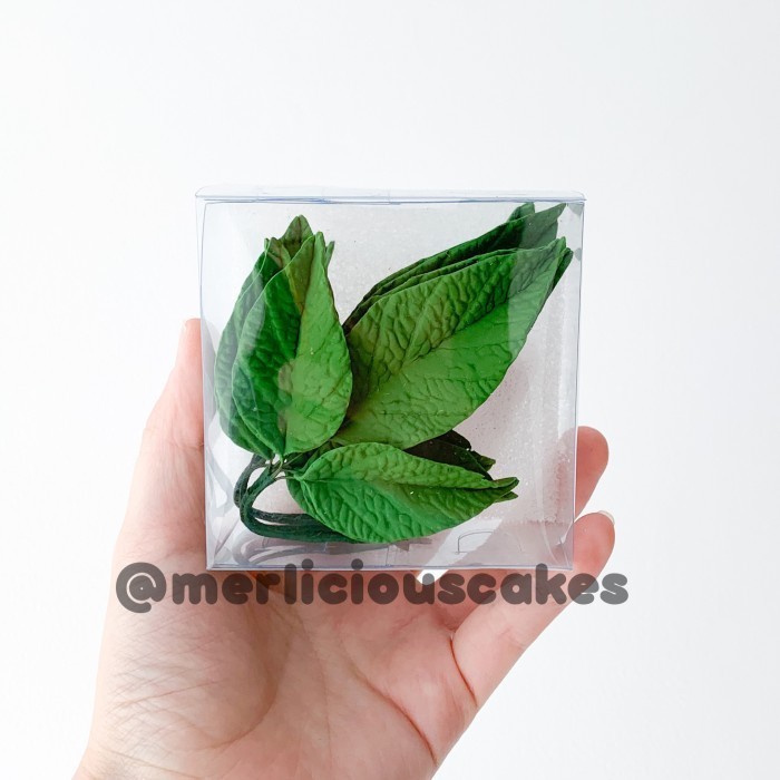 

&<&<&<&] Rangkaian Daun DHS 21 Gumpaste Flower Cake Kue Topper