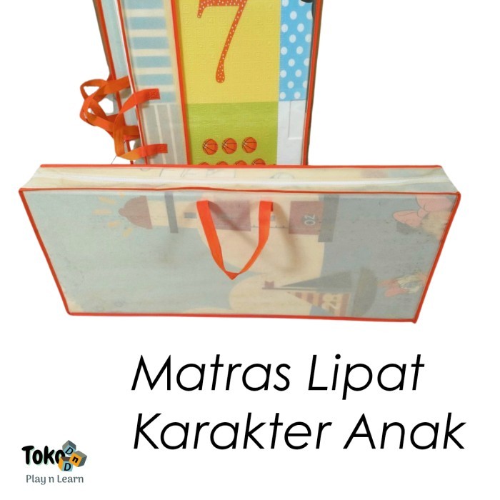PLAYMAT MATRAS LANTAI LIPAT PREMIUM FOLDING MAT KARAKTER TIKAR 200X180