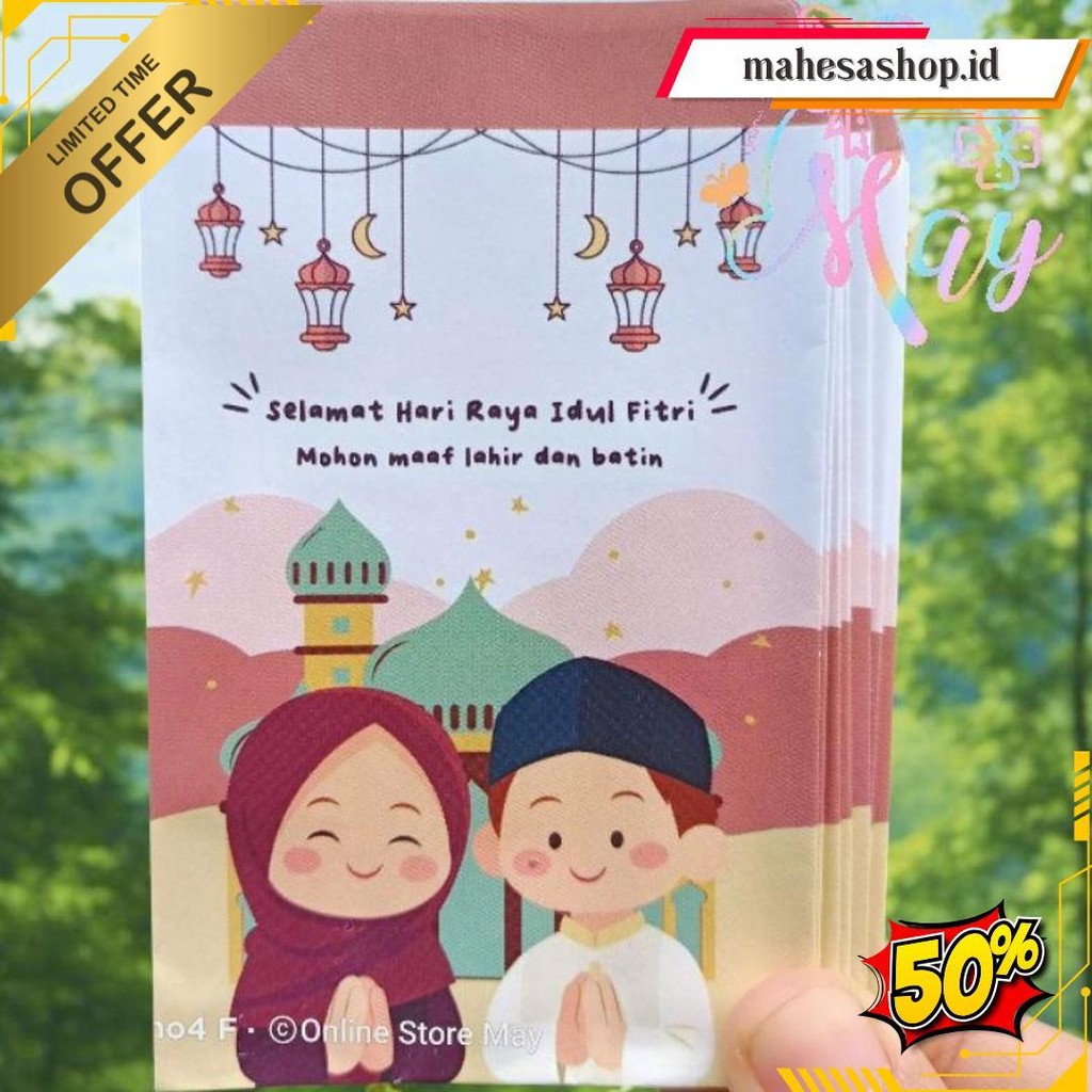 

{Isi 10 Pcs} Premium Amplop Lebaran 2025 Motif Unik Lucu Original Produk
