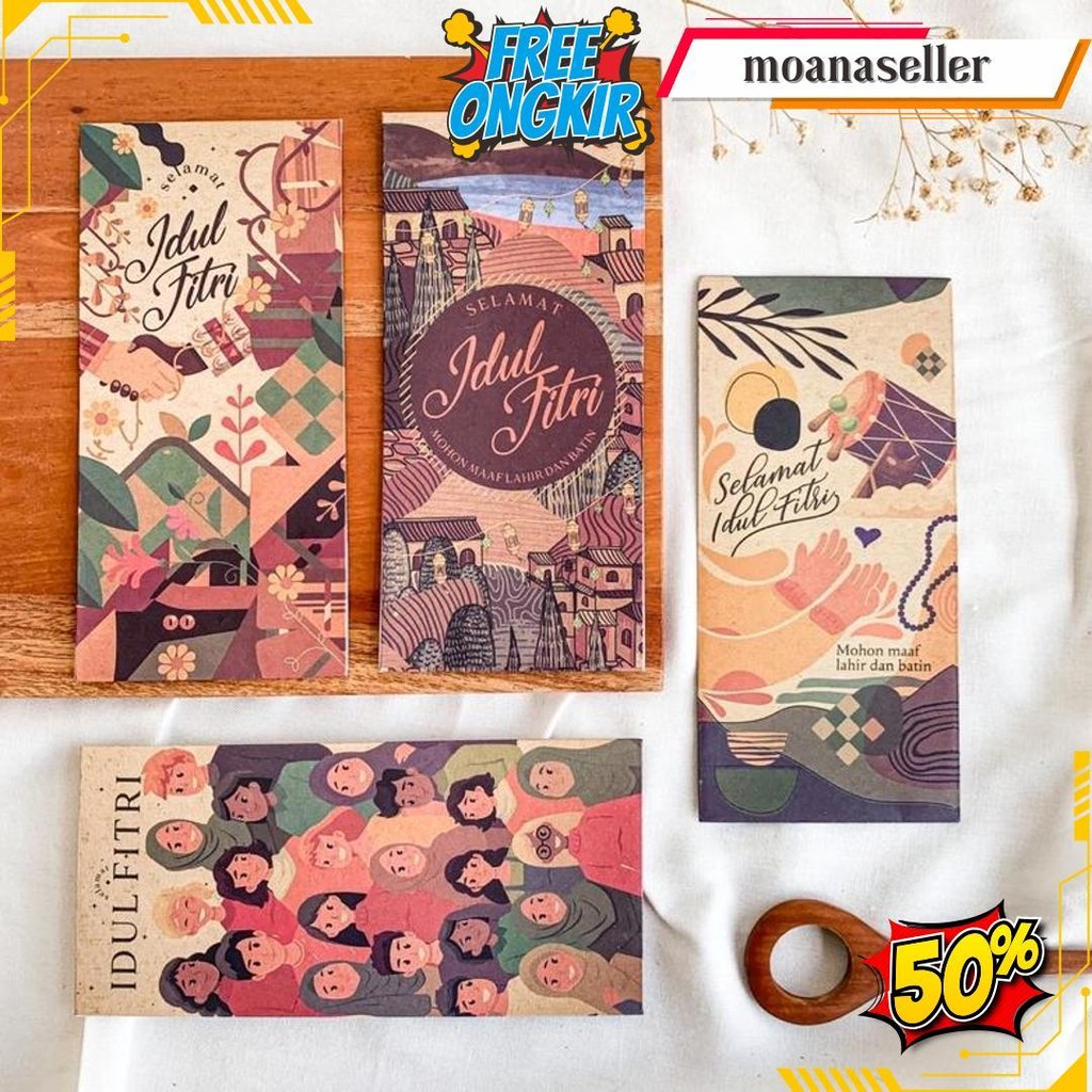 

[Ukuran Uang] 20Pcs Amplop Lebaran Premium / Amplop Idul Fitri Bahan Tebal Bisa Cod