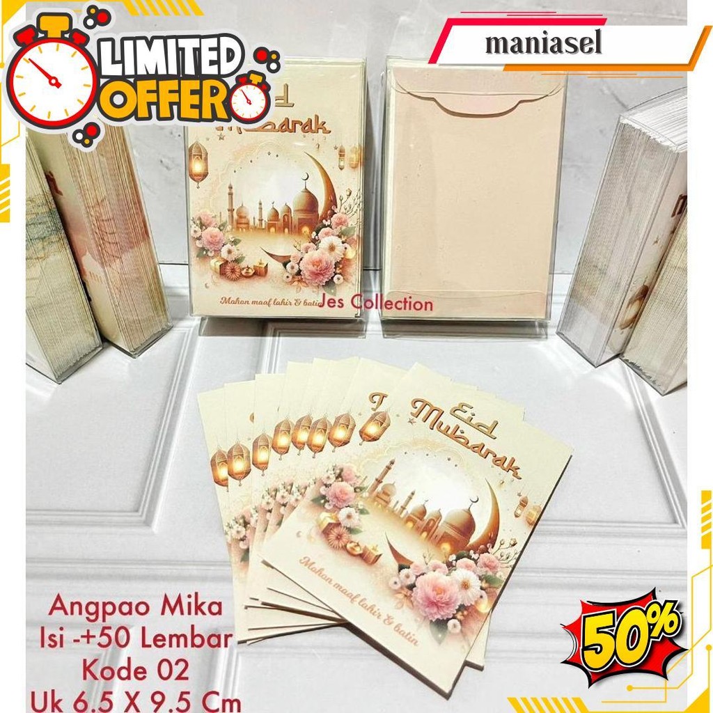 

Amplop Lebaran Idul Fitri (Isi 50Pcs) Amplop Karakter Angpao Lucu Gratis Ongkir