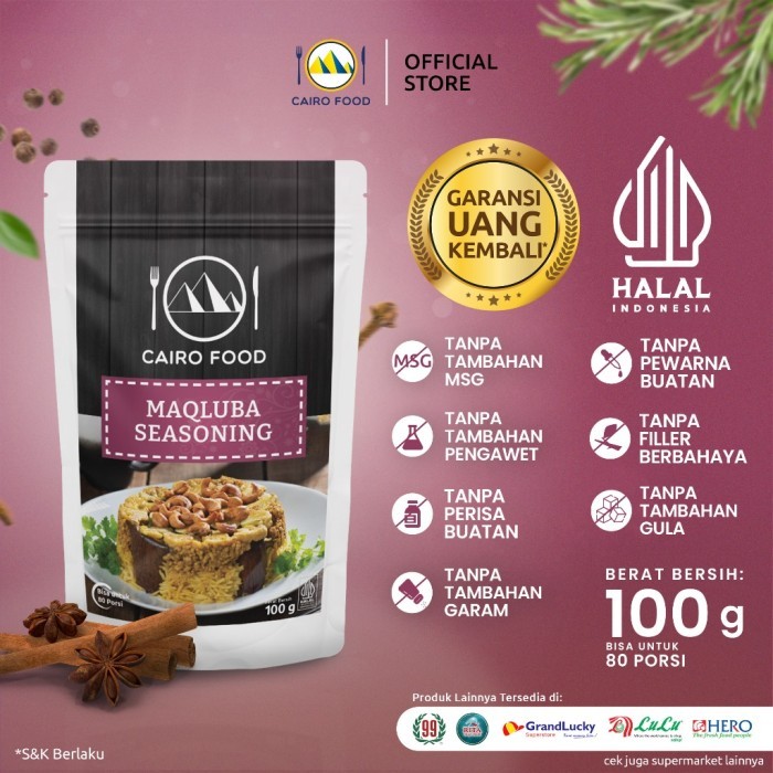 

TERLARIS BUMBU MAQLUBA CAIRO FOOD - 100 GRAM MURAH!!! MURAH