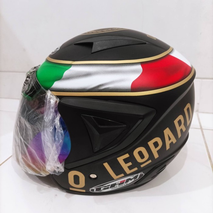 Helm Dewasa Ghm Vista Leopard Sni Kaca Pelangi Terlaris Termurah