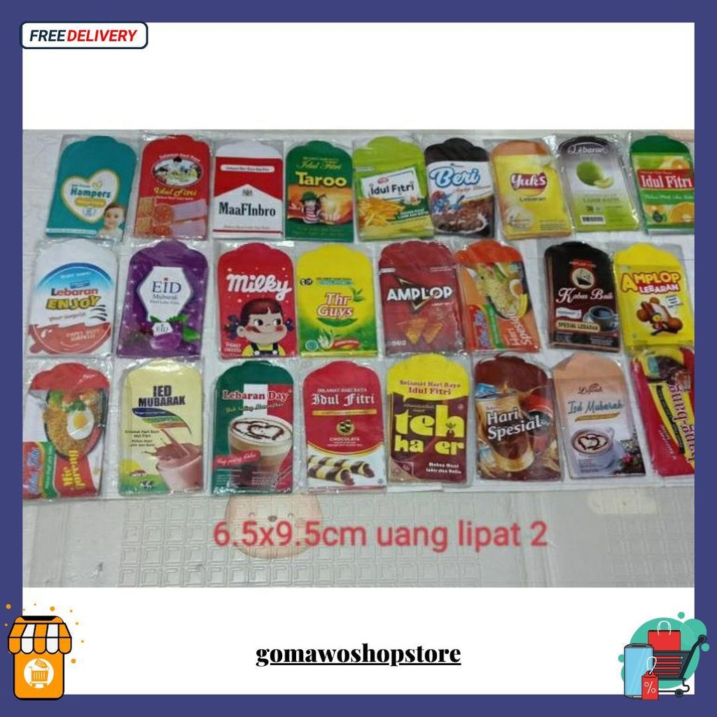 

10Lembar Amplop Lebaran Profesi Viral Ukuran Medium 7X9Cm Termurah Banget