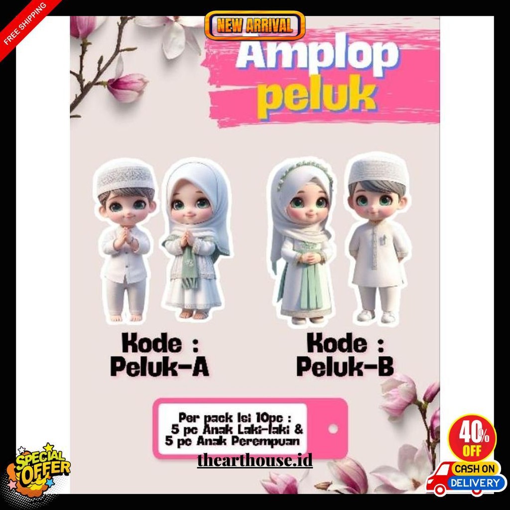 

Amplop Peluk Lebaran Isi 10Pc/Pack Bahan Ap 260Gr Cod
