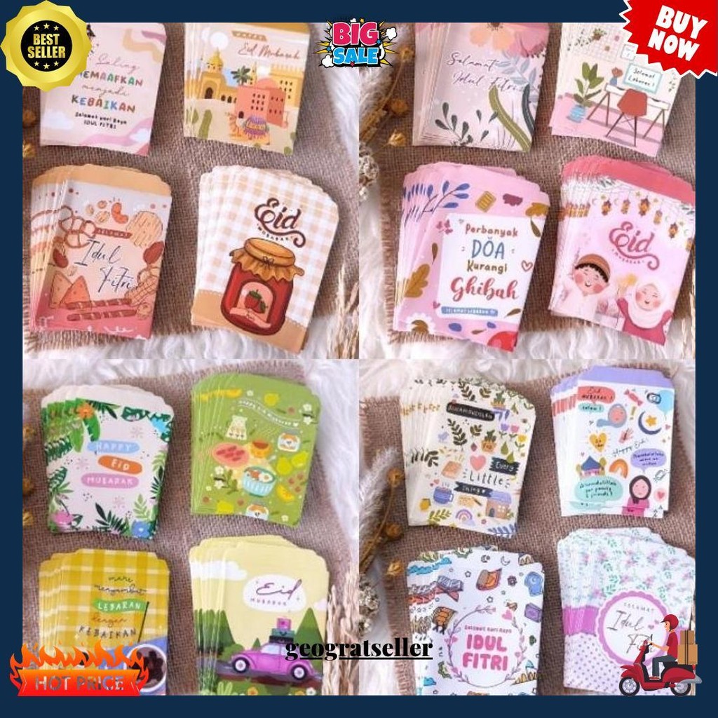 

(Isi 10) Amplop Lebaran 2025 Motif Selamat Idul Fitri, Jajanan Unik & Lucu Bisa Cod