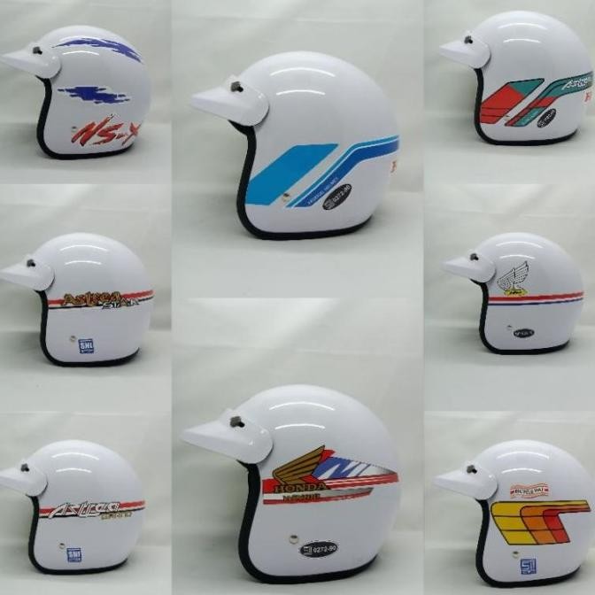 (Full White Edition ) Helm Jadul Nsx Gl Series Win100 Astrea