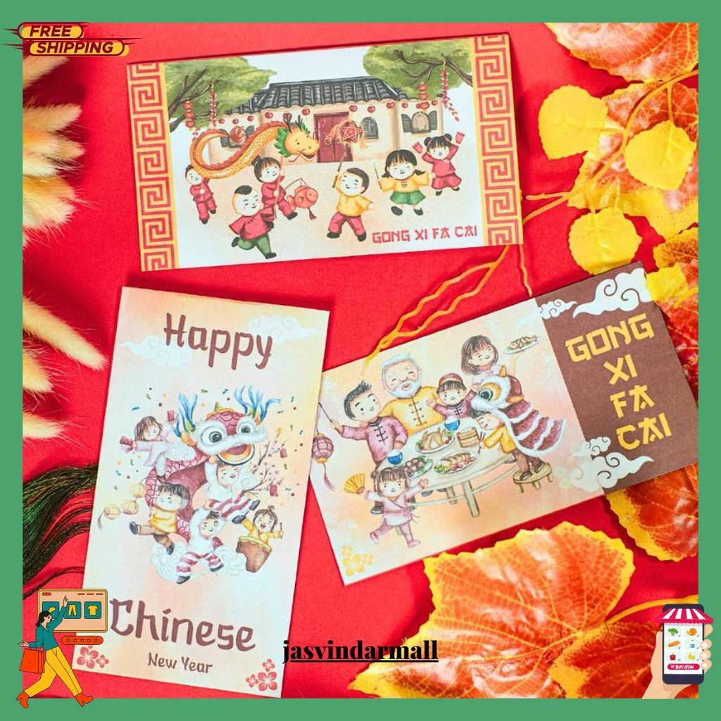 

[Limited Edition] Angpao Imlek Karakter 2024 Isi 5 Pcs Siap Kirim