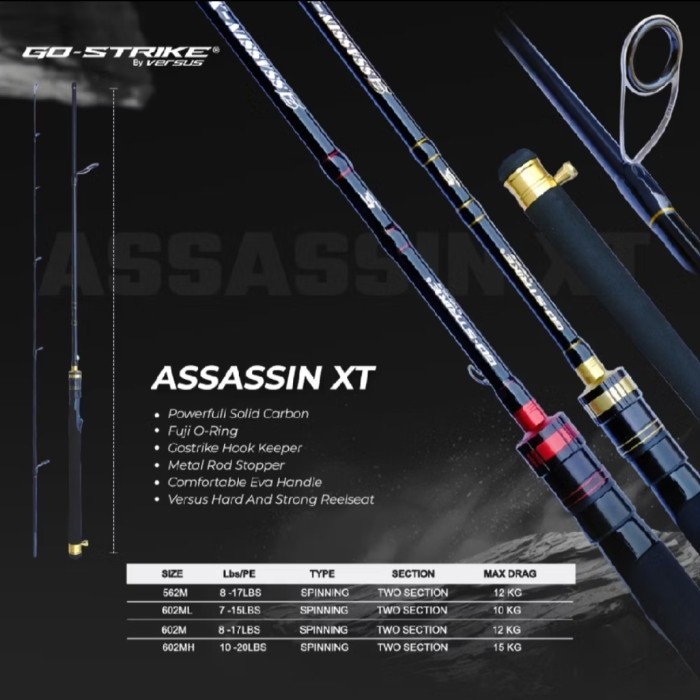 Joran Pancing Joran Pancing Go Strike Assassin Xt Solid Carbon Full Fuji 562/602