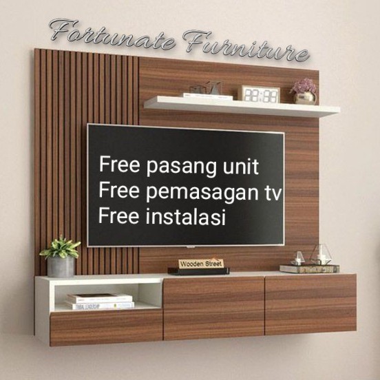 Backdrop Tv Minimalis Hpl
