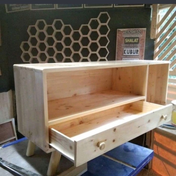 Meja Tv / Rak Tv Murah Kayu Jati Belanda