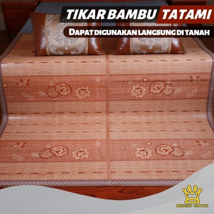 TIKAR BAMBU TATAMI / TIKAR LIPAT BAMBU TATAMI UKURAN 180 X 200CM