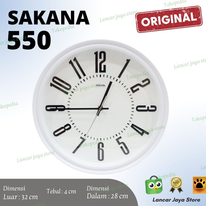 Jam Dinding Sakana 550 Original Sakana 100%