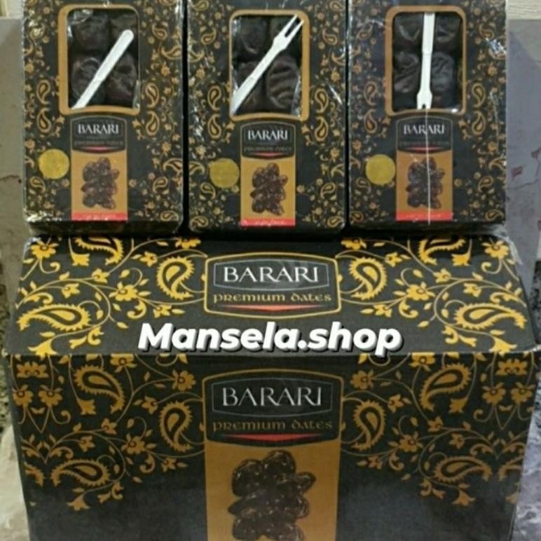 

Promo ! kurma Bam Barari kemasan 600 gr x 12 pac . kemasan Baru