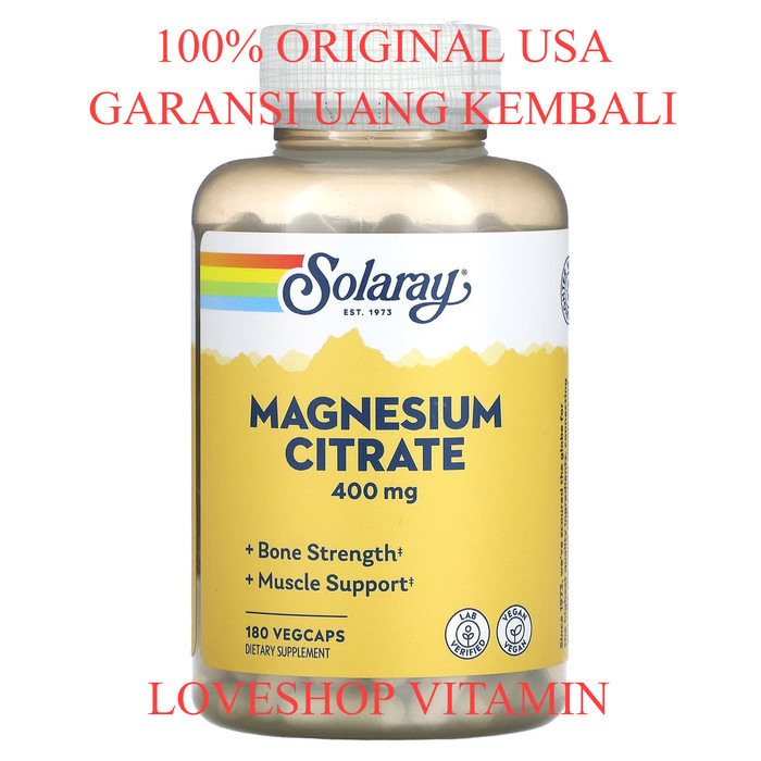 SOLARAY Magnesium Citrate 100% ORIGINAL Quatro Formula vit d3 k zinc