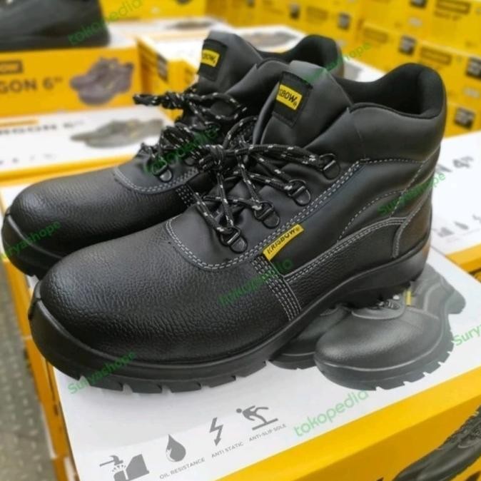 Promo Sepatu Safety Krisbow ARGON 6"Inchi/SAFETY SHOES ARGON 6INCHI COD