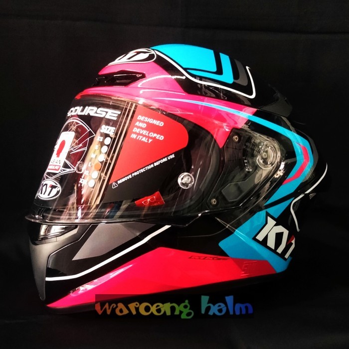 HELM KYT TT COURSE OVERTECH BLACK PINK