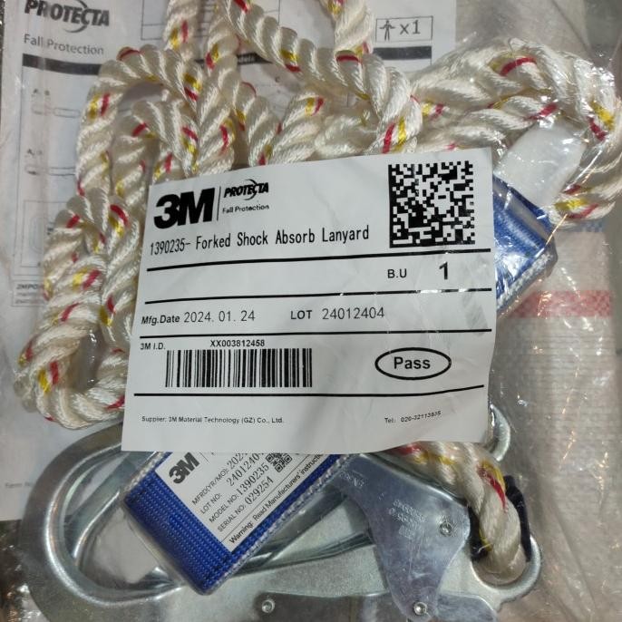 

Promo PROTECTA 3M 1390235 FORKED SHOCK DOUBLE ABSORB LANYARD COD