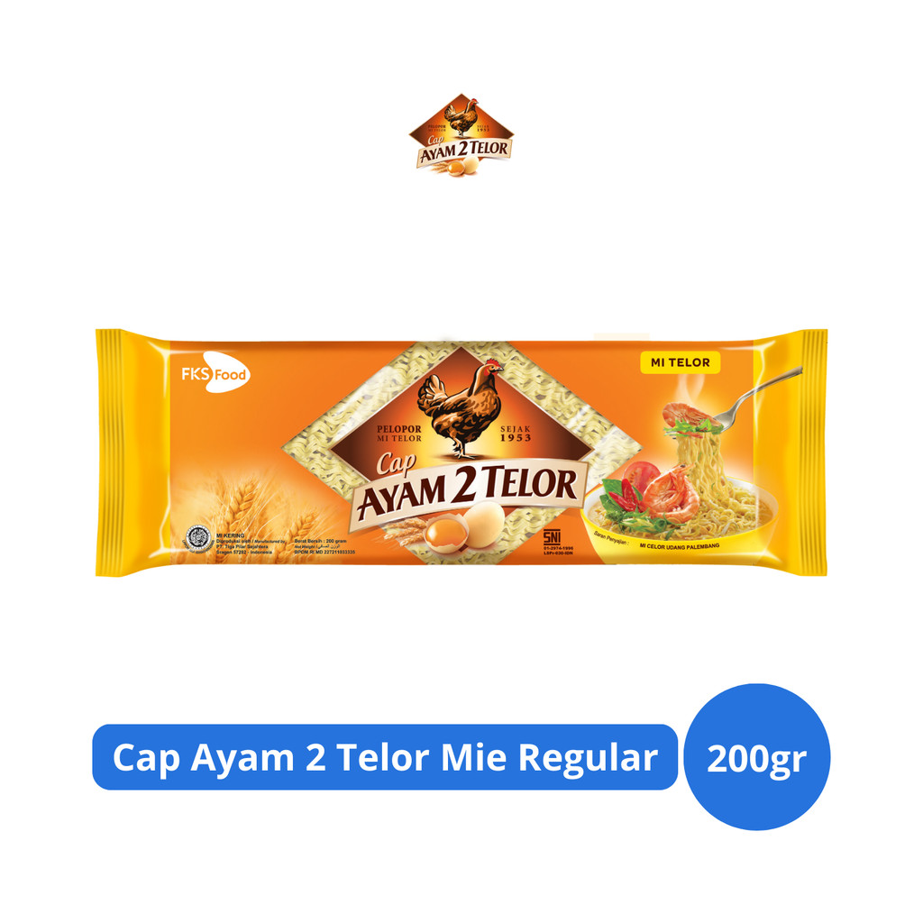 

Cap Ayam 2 Telor Mie Regular 200gr