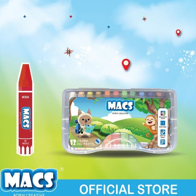 

Terlaris Holiday Bundle2 36 Trolls Color Pensil+12 Warna Oil Pastel Crayon Macs Ready Stok