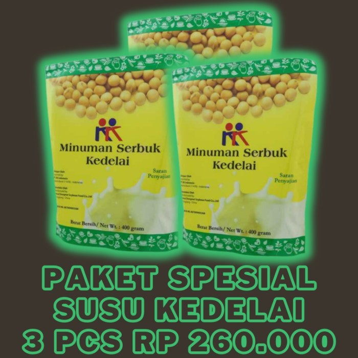 

TERLARIS PAKET MURAH KK MINUMAN SERBUK KEDELAI SOYABEAN 100% ORIGINAL KK INDONESIA MURAH!!! MURAH