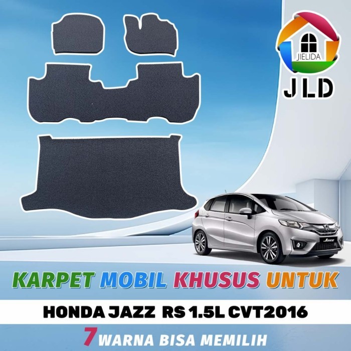 

TERLARIS JIELIDA KARPET MOBIL MIE BIHUN CUSTOM HONDA JAZZ RS 1,5L CVT 2015-2022 (2 BARIS DAN