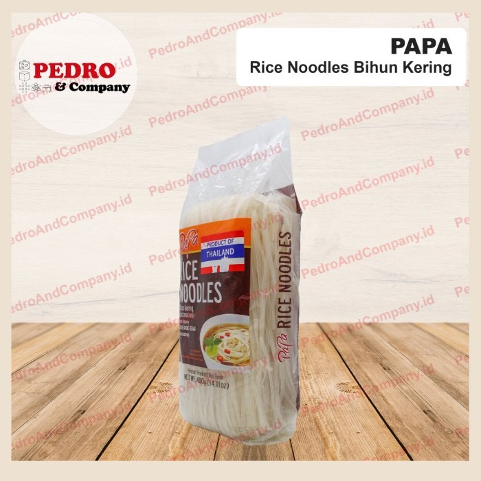

TERLARIS PAPA RICE NOODLES BIHUN KERING 400 GRAM - BIHUN PUTIH THAI MURAH!!! MURAH