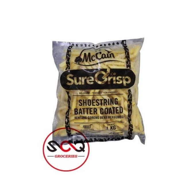 

Mccain Kentang Goreng Shoestring Batter Coated 1 Kg Sure Crips Original