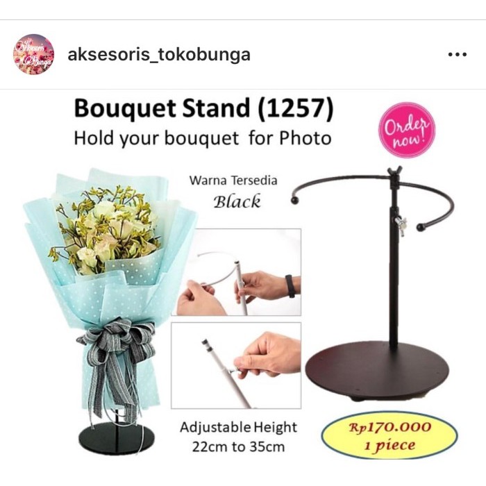 HANDBOUQUET STAND BUKET STAND PENOPANG BUKET BARANG FLORIST AKSESORIS
