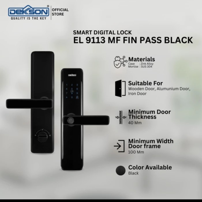 best seller] new produk dekkson EL9113 smart digital lock handle pintu electronic