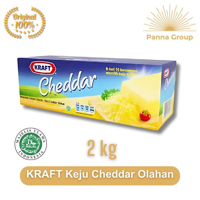 

KRAFT Keju Cheddar Olahan / KRAFT Keju Cheddar Olahan 2 kg