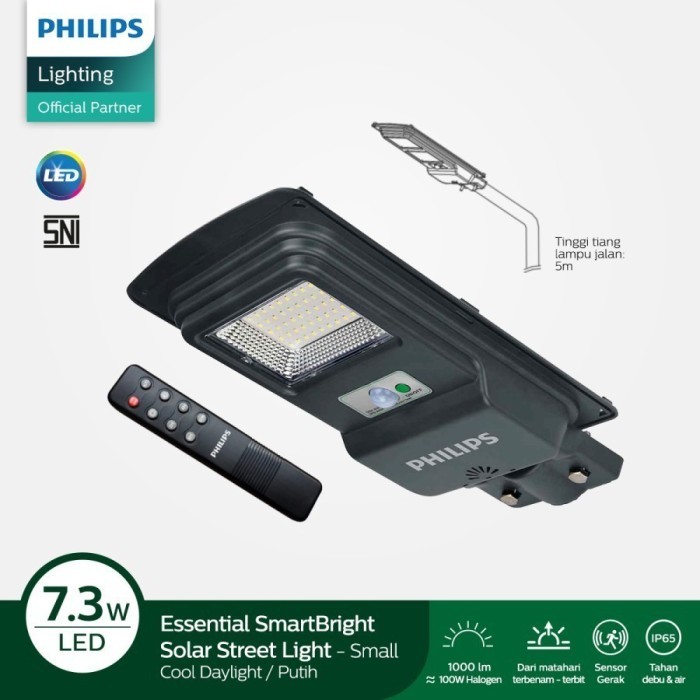 Lampu Jalan PJU Led Solar Cell PHILIPS BRC010 all In 1 StreetLight SMD