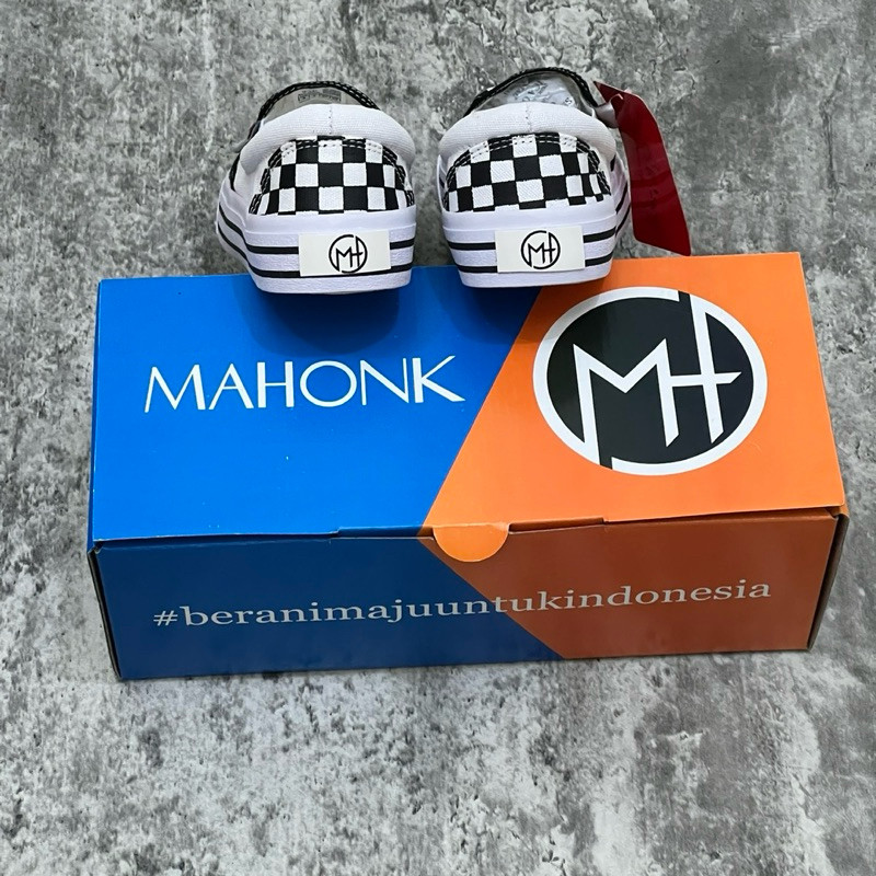 Limited Edition Sepatu Mahonk - Sepatu Slip On Catur Clasik Gr2 Original Lokal Brand //Sepatu Slipon
